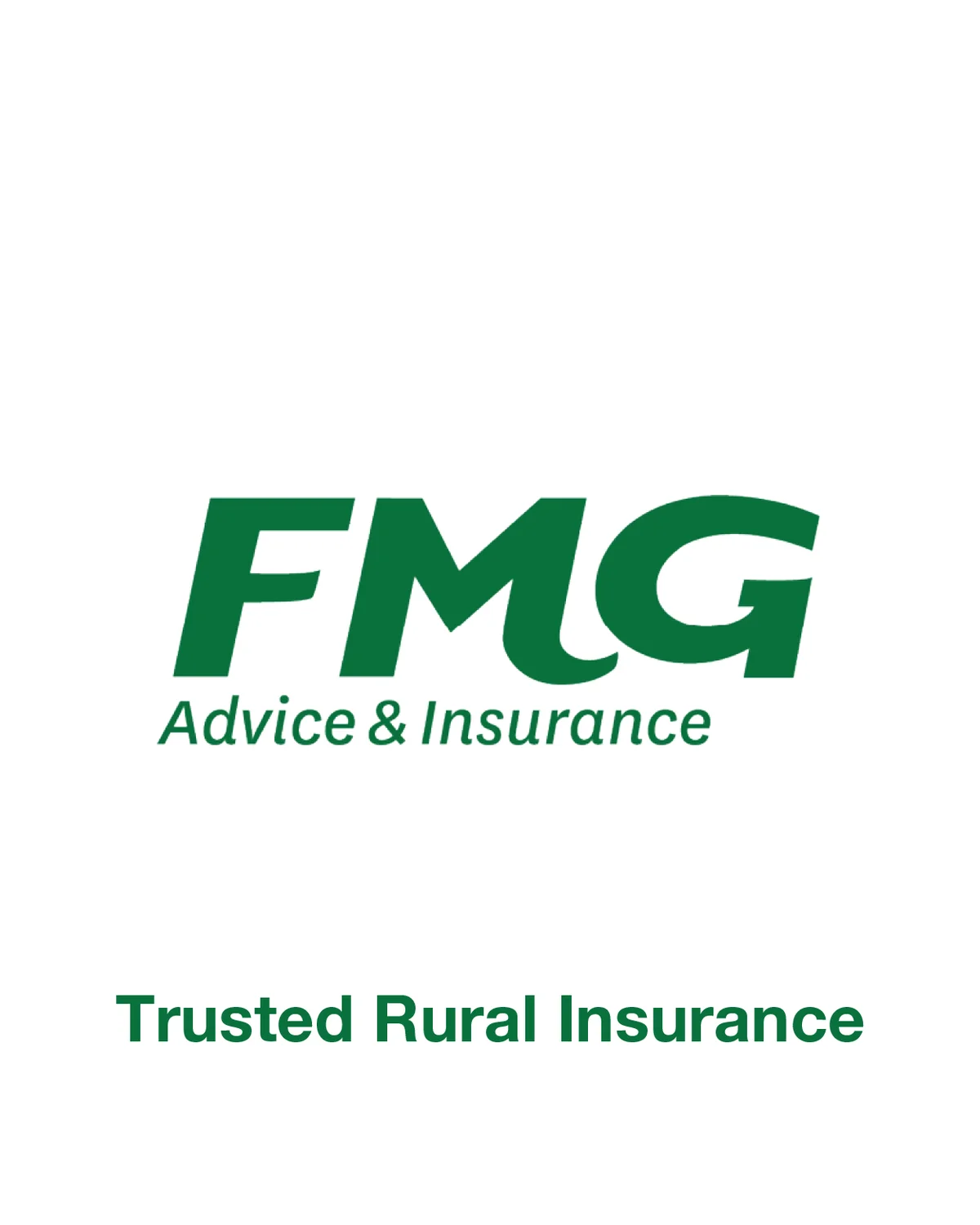 FMG card partner deal: FMG logo with the text 'Advice & Insurance' and 'Trusted Rural Insurance' in green on a white background.
