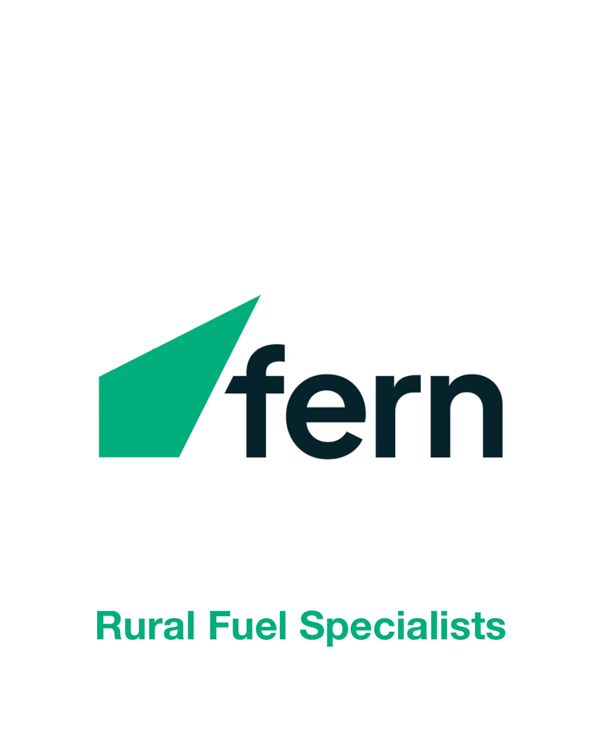 Fern card partner deal: Logo of 'fern' with green geometric shape and text 'Rural Fuel Specialists' below, on a white background.