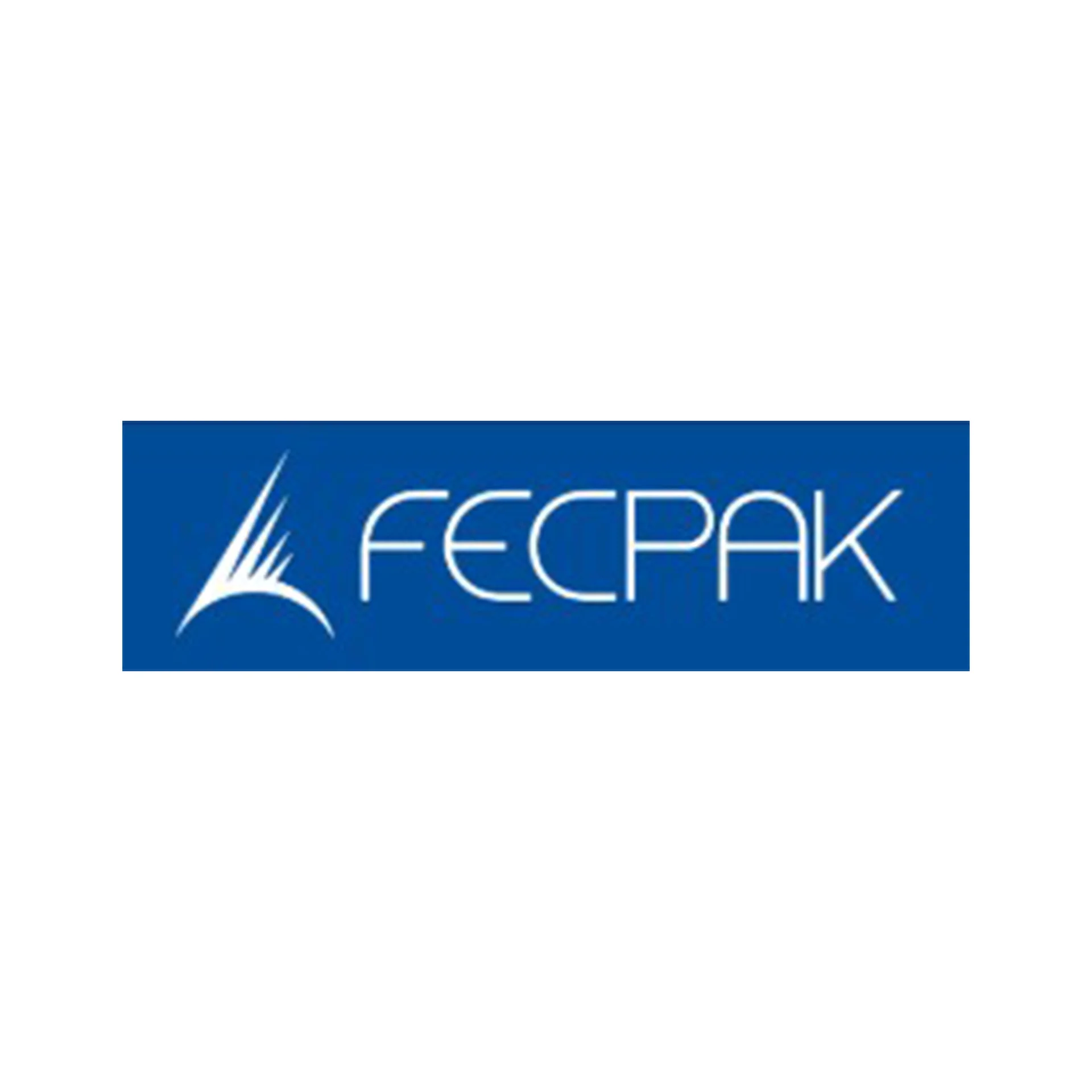 Animal health: Logo featuring "FECPAK" in white text on a blue background, with a stylized white triangular design on the left.