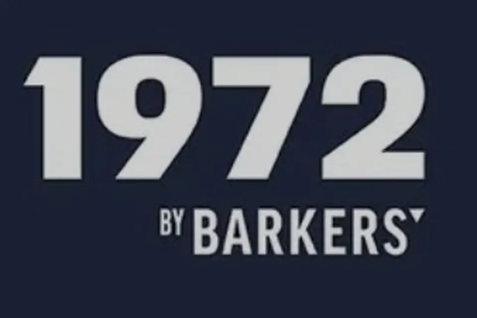 Farmlands brands: Bold white text on a dark background reads '1972 BY BARKERS.'