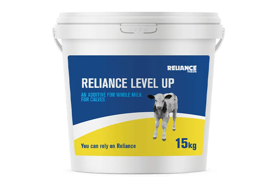 Reliance Level Up calf milk additive - 15kg bucket